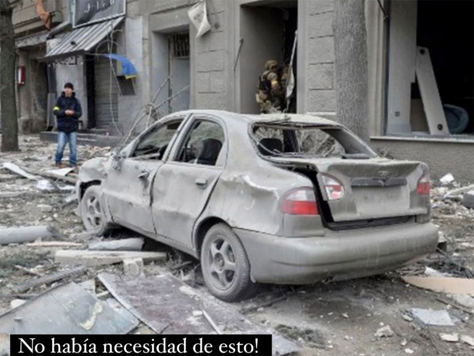 アナ・マンコさんがInstagramでウクライナ侵攻を批判　「このような破壊行為は必要ない！」